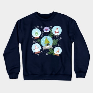 Christmas Snow Globes Crewneck Sweatshirt